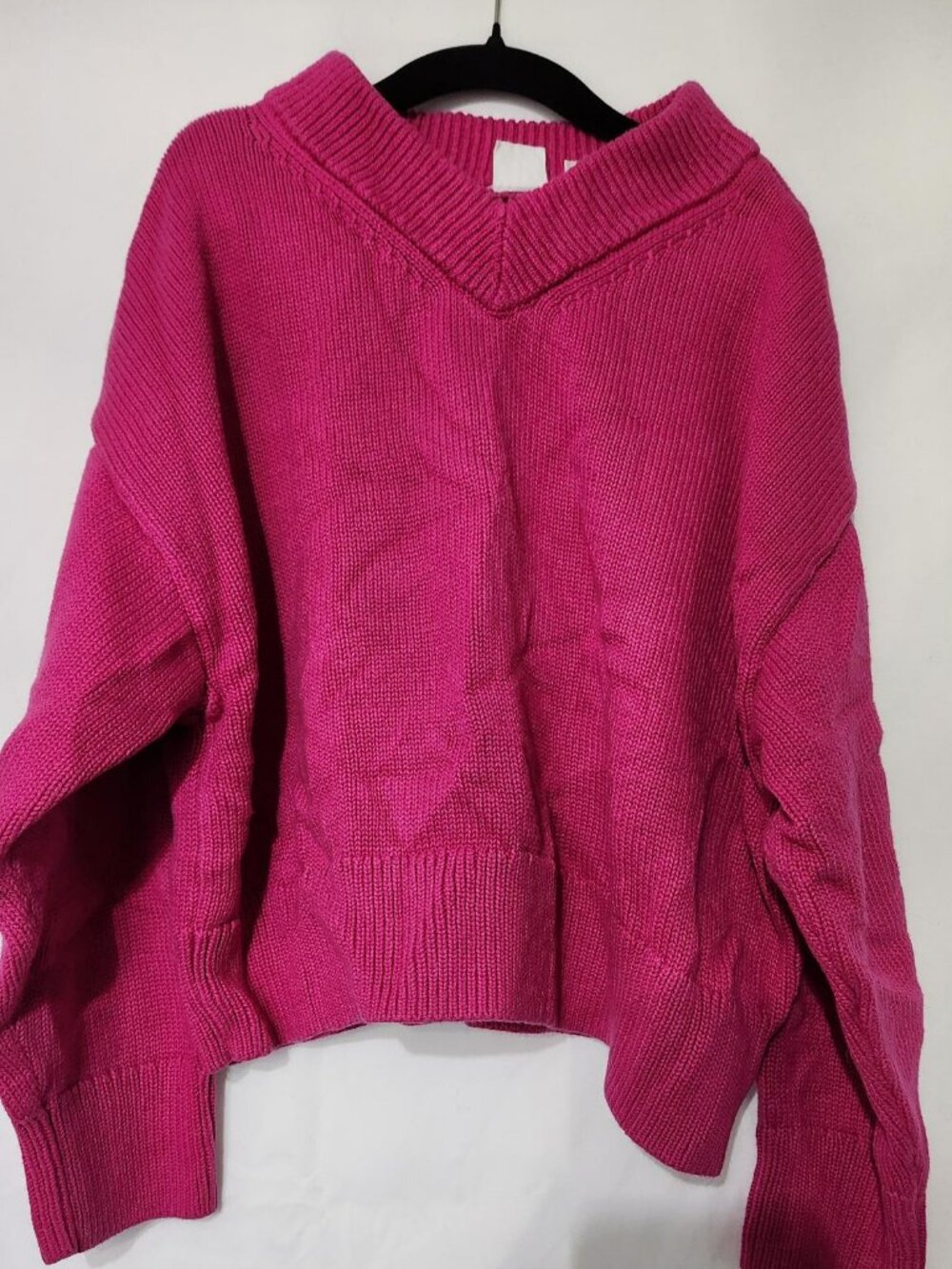 Gap Kids Pink Crew Neck Sweater Girls Size M Cotton Knit Pullover
